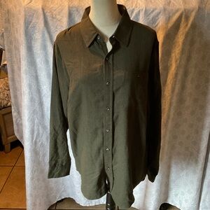 Lee Dark Green Regular Fit Shirt